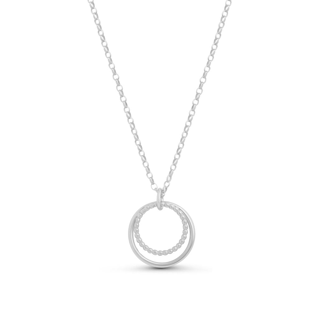 Hoop Pendant - Silver - Small