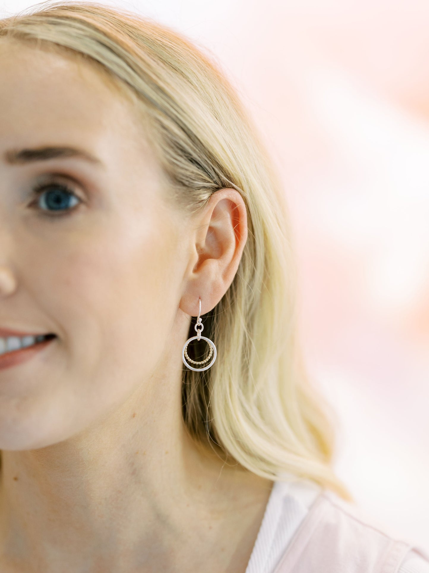 Hoop Earrings - Silver & Gold - Small