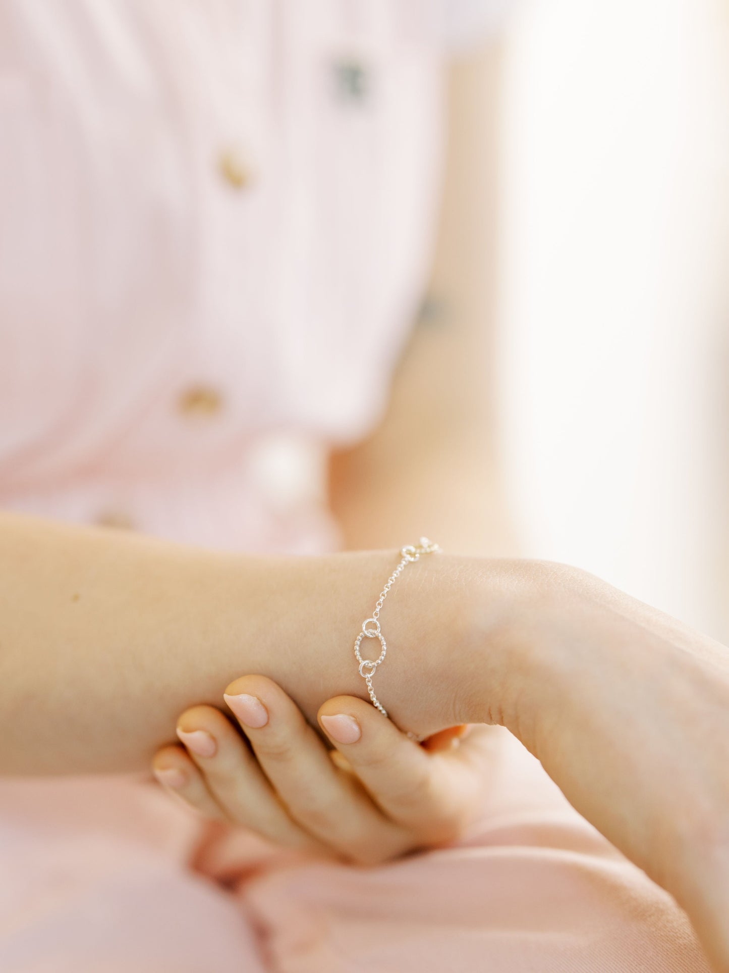 Hoop Bracelet - Silver & Gold - Large Hoops