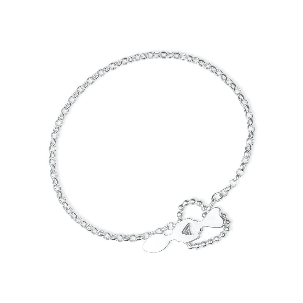 Lovespoon T-Bar Bracelet - Heart