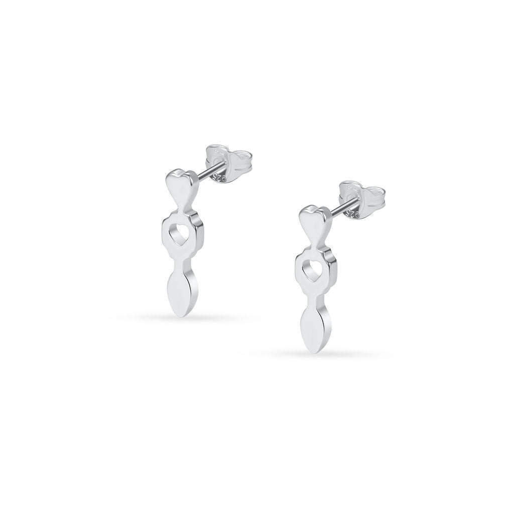 Lovespoon Stud Earrings - Small