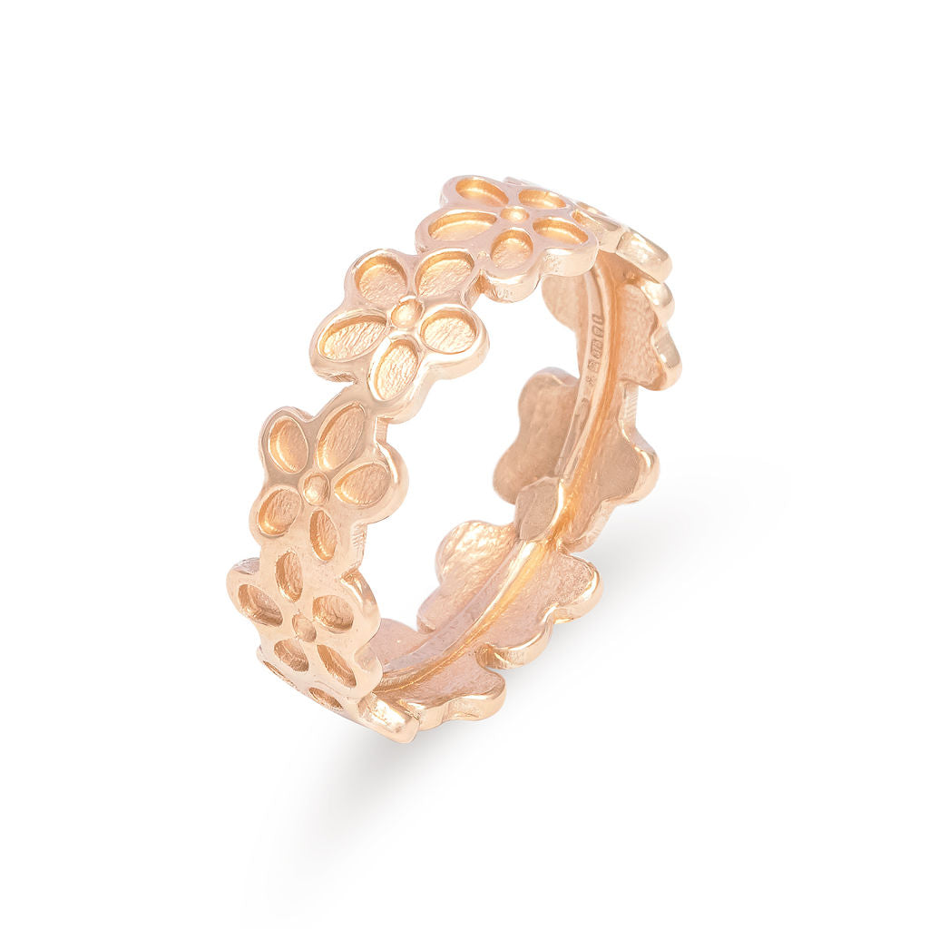 Blossom - Ring - Garland - Wide - 9ct Rose Gold