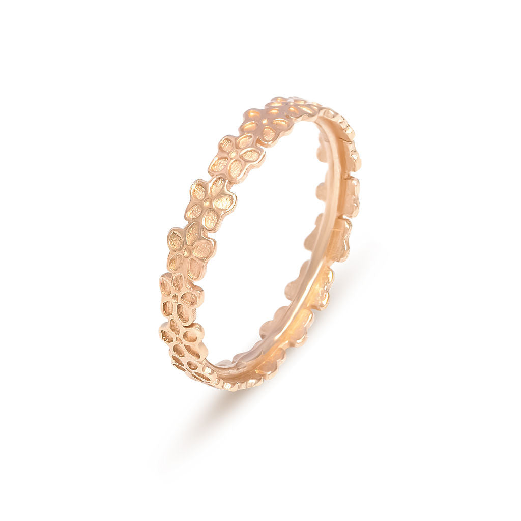 Blossom - Ring - Garland - Slim - 9ct Rose Gold