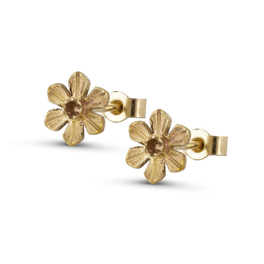 Daffodil Stud Earrings - Gold