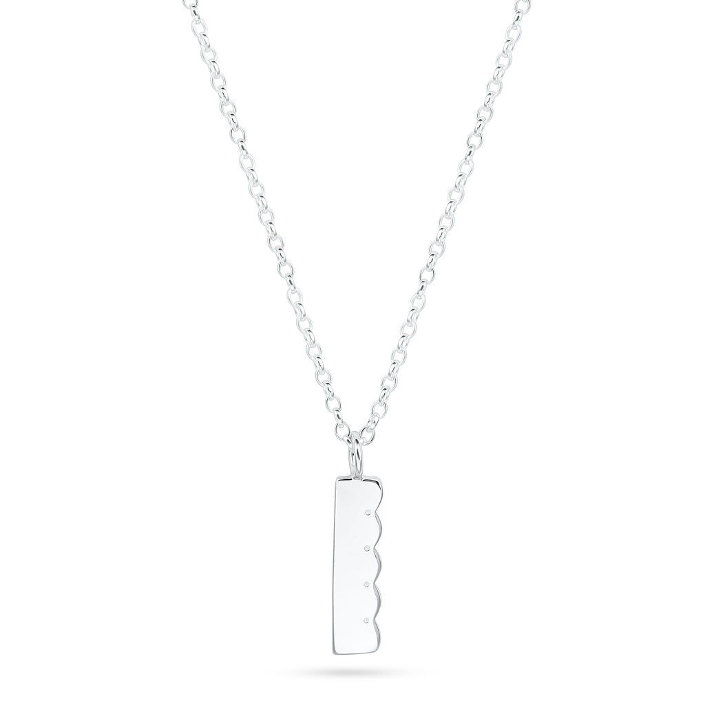 Scalloped Pattern Pendant - Wide