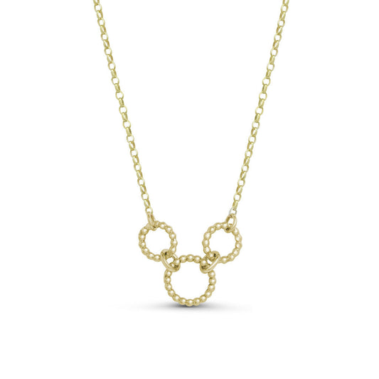 Triple Hoop Pendant - Gold