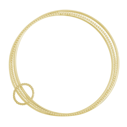 Hoop Triple Bangle - Gold