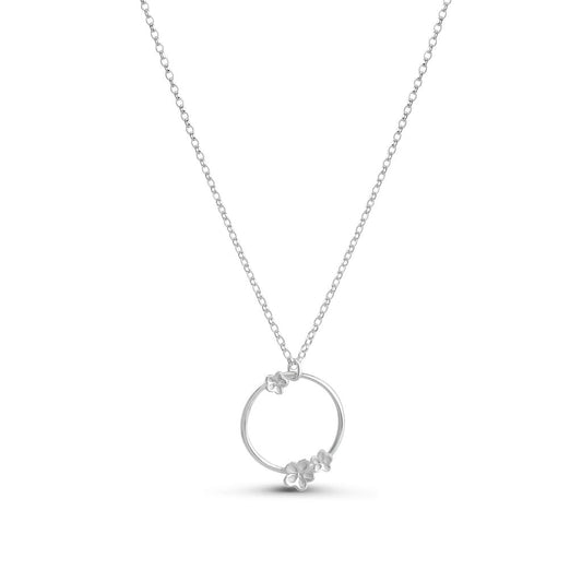 Blossom Necklace - Smooth Hoop